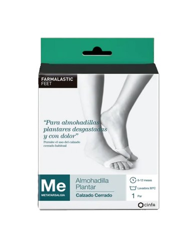 Farmalastic Almohadilla Plantar Active Feet Calzado Cerrado Talla Pequeña - 1 Par