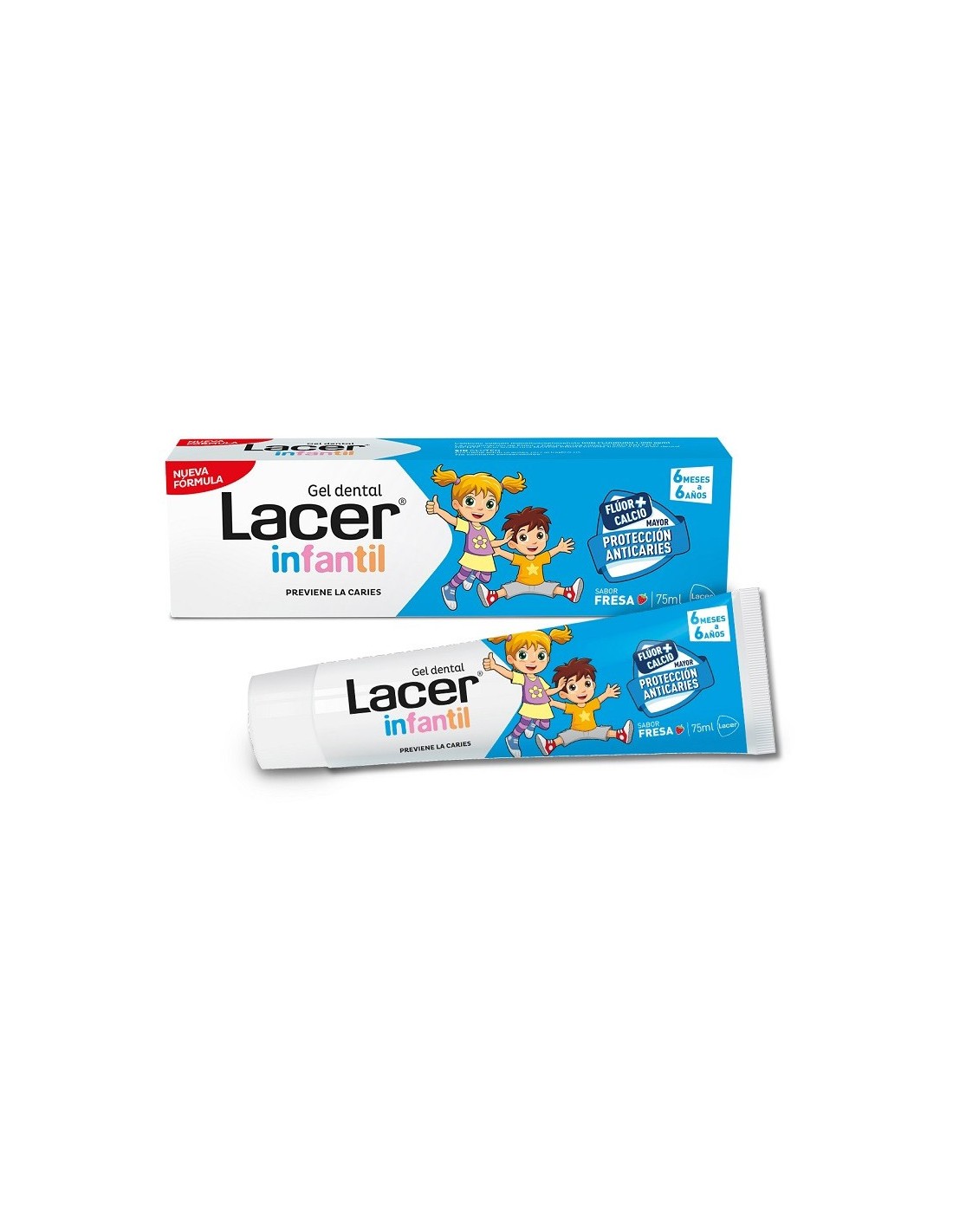 Comprar Lacer Infantil Gel Dental Sabor a Fresa + Regalo Skeletodinos