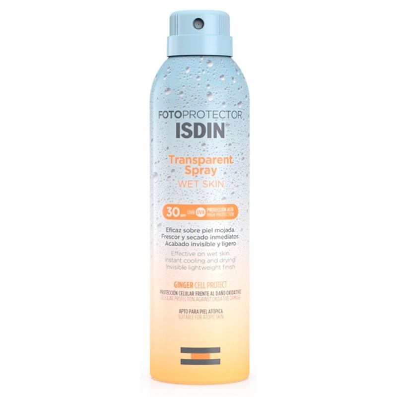 Fotoprotector ISDIN Transparent Spray Wet Skin SPF 30 (200 ml)