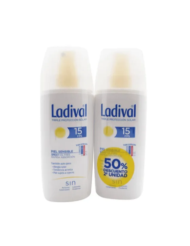 Ladival Sol Pack Adulto Spray SPF15+ - 2 Unidades