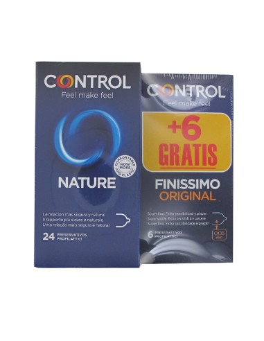 Control Pack Nature + Finissimo - 24 + 6 Preservativos