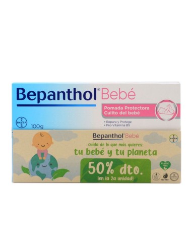 Bepanthol Bebé Pomada Protectora Culito del Bébe - 100 + 100 g
