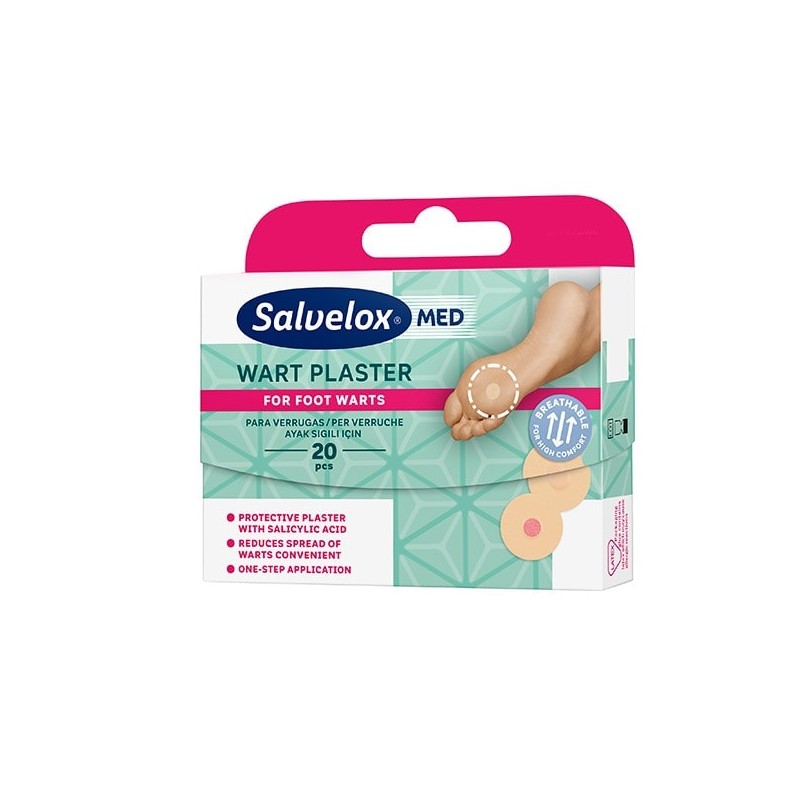 Salvelox MED Wart Plaster Verrugas – 20 Unidades
