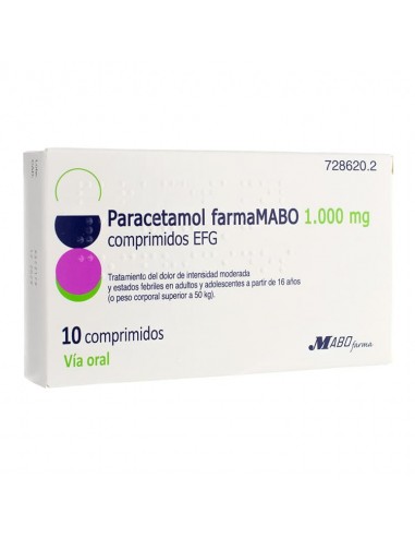 PARACETAMOL FARMAMABO EFG 1000 MG 10 COMPRIMIDOS