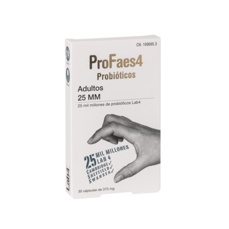 ProFaes4 Probióticos para Adultos 25mm – 30 Cápsulas