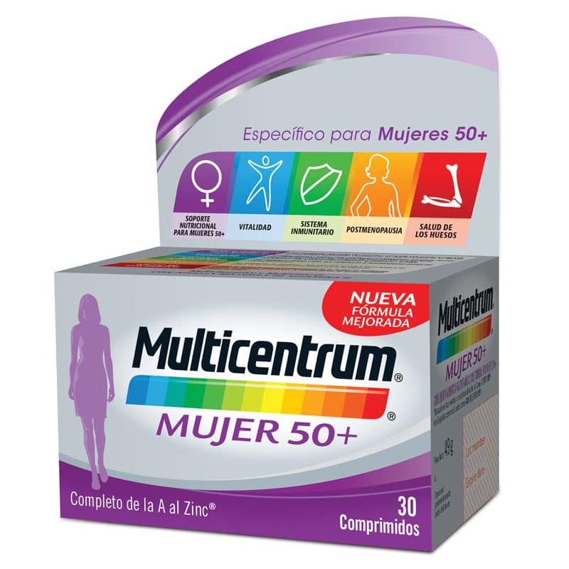 Multicentrum Mujer 50+ / 30 Comprimidos