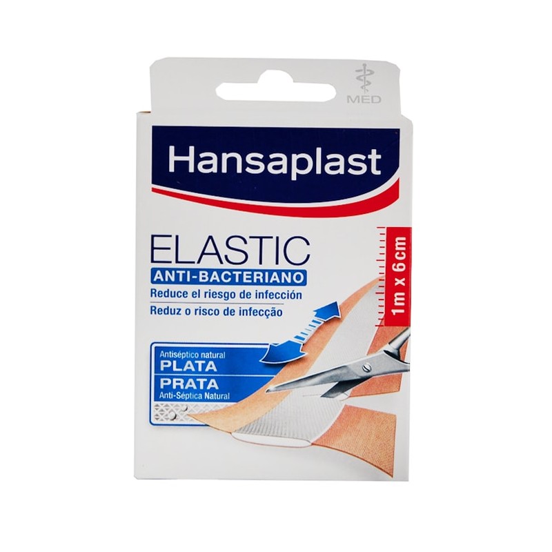 Hansaplast Elastic Apósito Anti-bacteriano (1m x 6 cm)