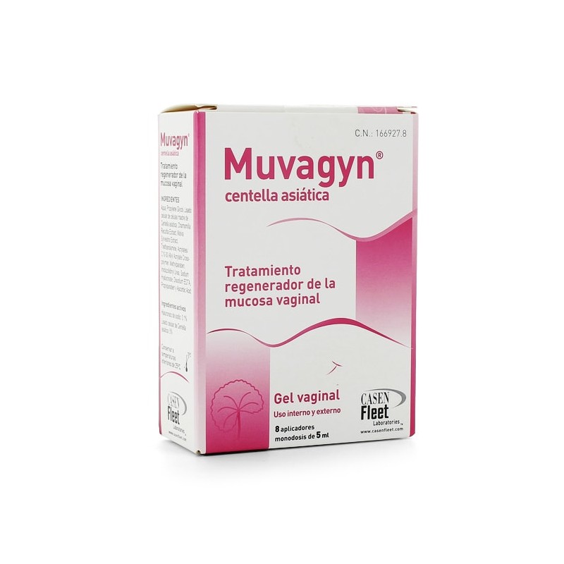 Muvagyn Centella Asiática Gel Vaginal – 8 Monodosis de 5 ml