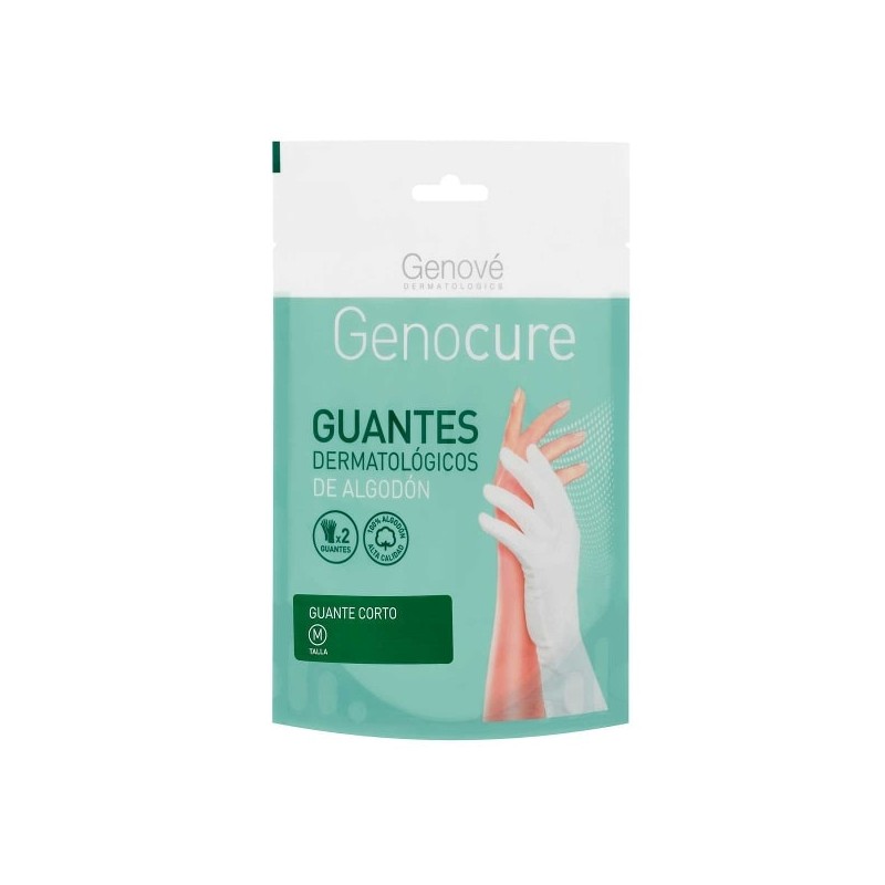 Genové Genocure Guantes Dermatológicos de Algodón Talla M – 2 Unidades