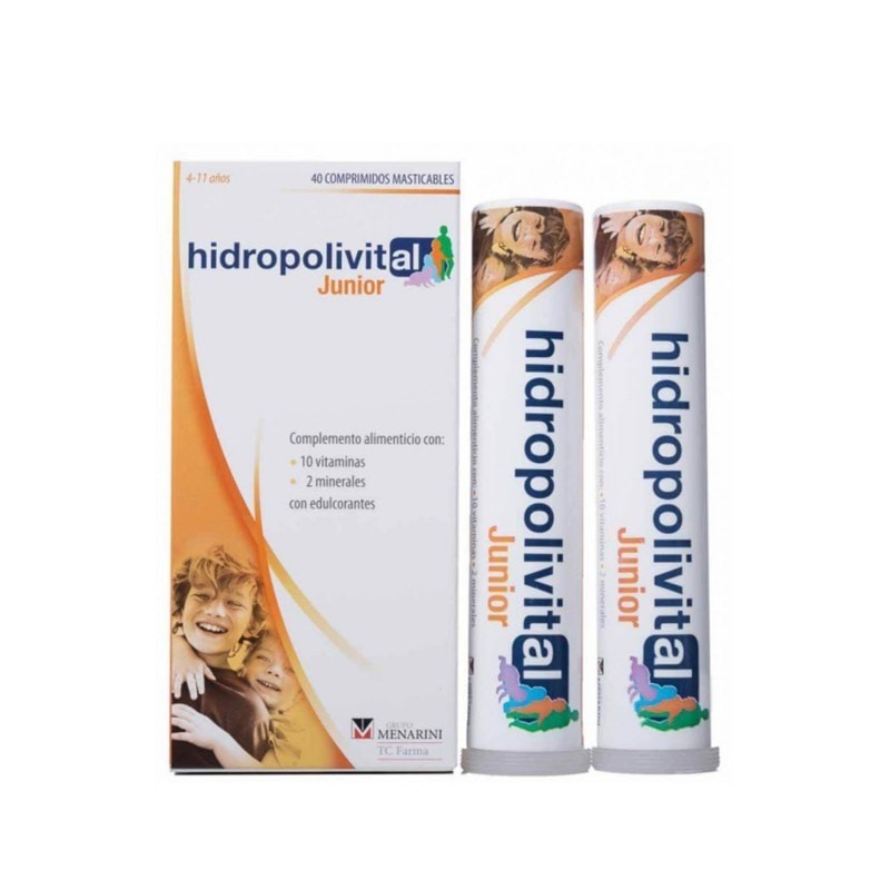 Menarini Hidropolivital Junior – 40 Comprimidos Masticables