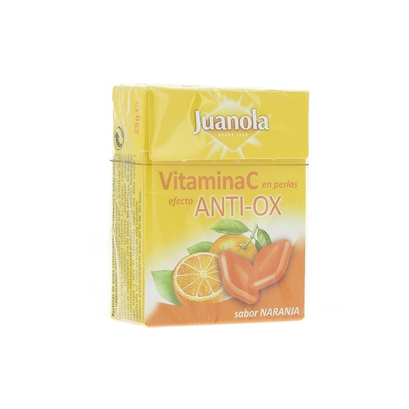 Juanola Perlas Balsámicas Vitamina C Anti-Ox Sabor Naranja (25 gr)