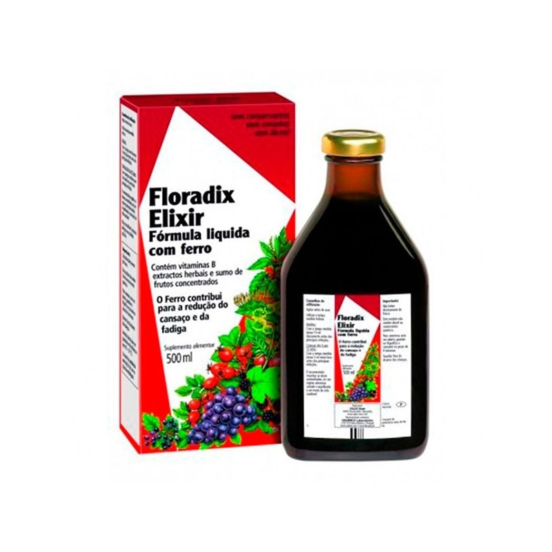 Floradix Elixir Hierro + Vitaminas Jarabe (500 ml)