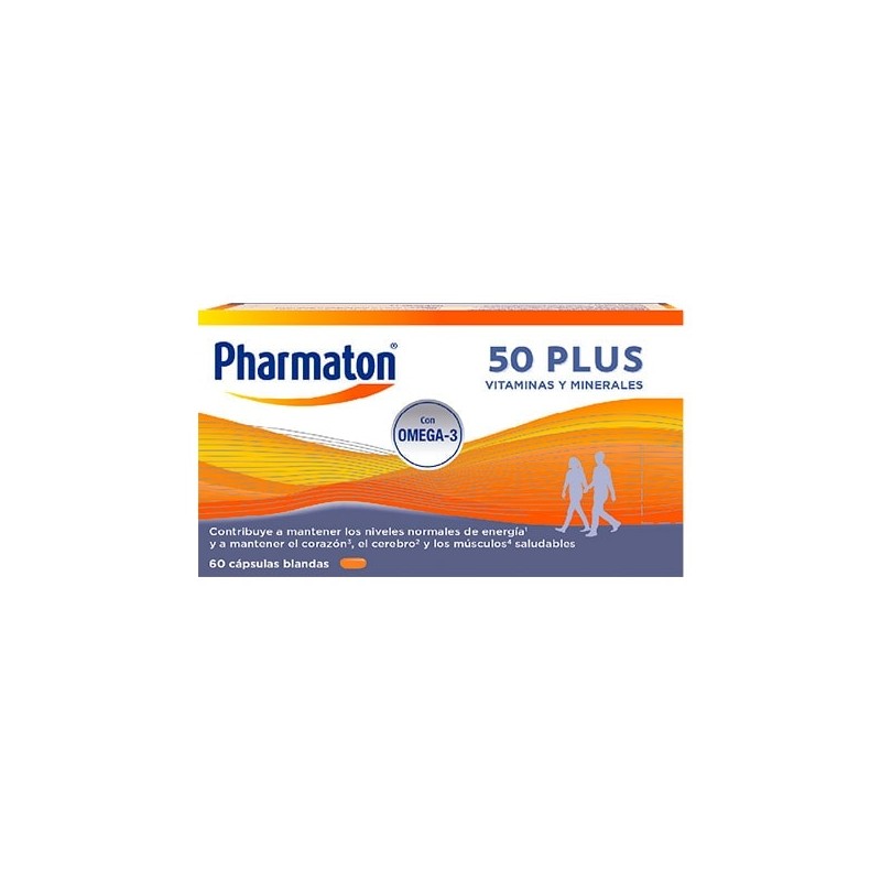 Pharmaton 50 Plus Vitaminas y Minerales – 60 Cápsulas