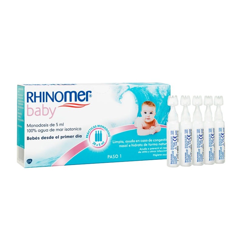 Rhinomer Baby Monodosis Limpieza Nasal – 20 Monodosis