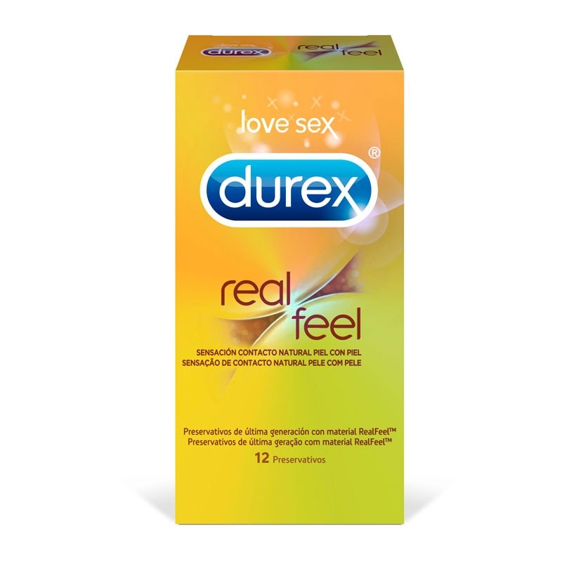 Durex Preservativo Real Feel Sin Latex - 12 Unidades