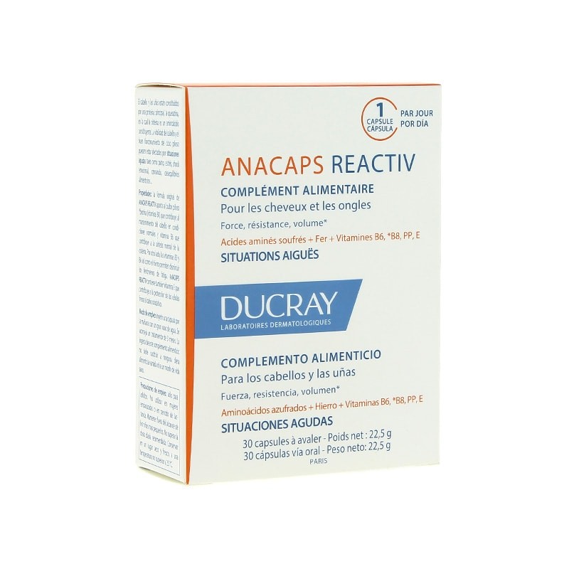Ducray Anacaps Reactive - 30 Cápsulas