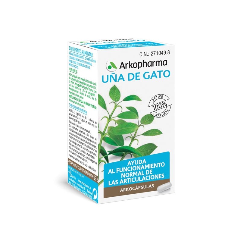 ARKOCÁPSULAS Uña de Gato – Artritis Reumatoide (50 cápsulas)