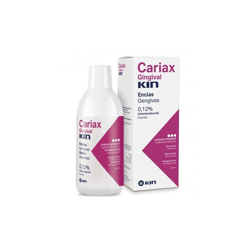 Cariax Gingival KIN Enjuague Bucal Encías 0,12% Clorhexidina (500 ml)