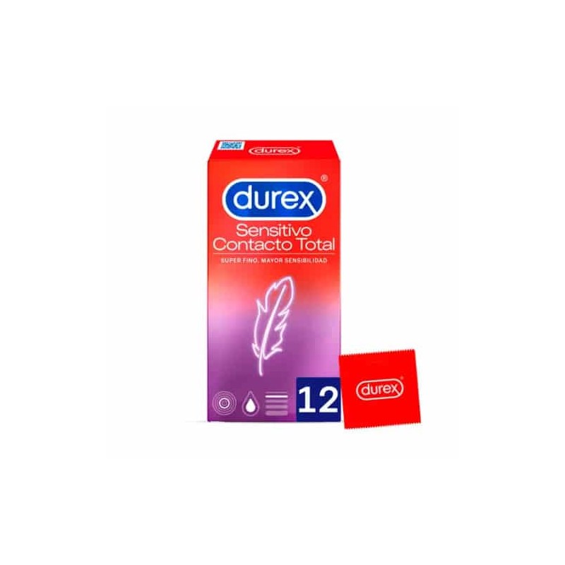 Durex Preservativo Sensitivo Contacto Total – 12 Unidades