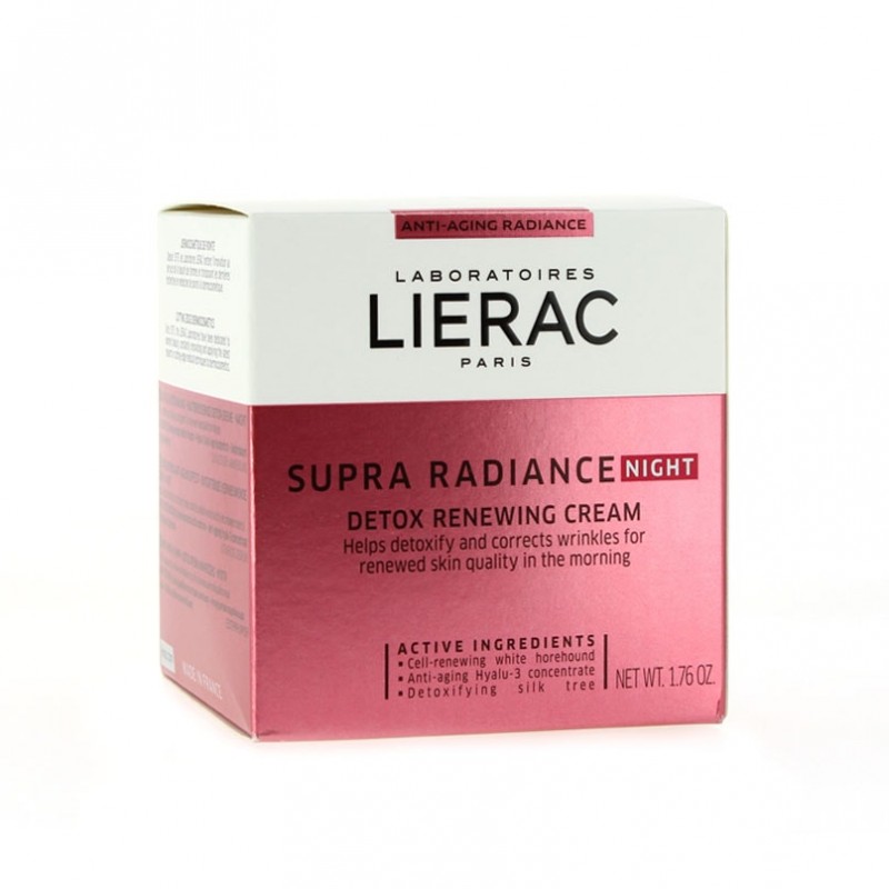 LIERAC Supra Radiance Crema Renovadora Detox Noche