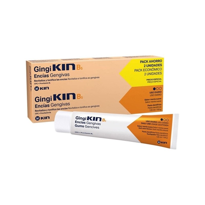 GingiKIN B5 / KIN B5 Pasta Dentífrica Duplo (2 x 125 ml)