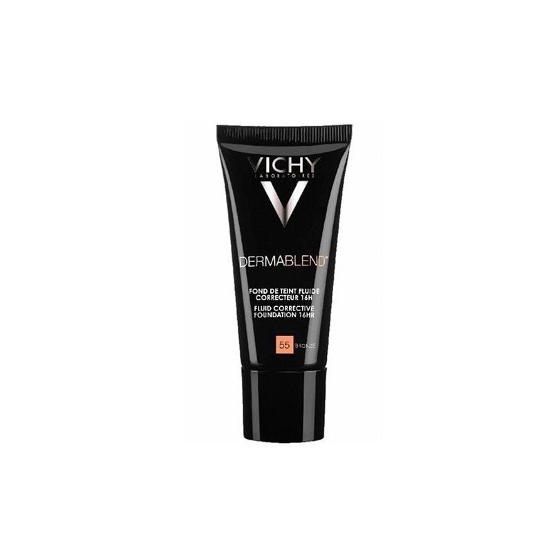 Vichy Dermablend Fondo de Maquillaje Fluido Corrector 16H SPF 35 Tono 55 Bronze (30 ml)