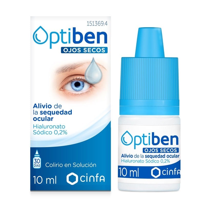 Cinfa Optiben Ojos Secos Solución Oftálmica Multidosis (10 ml)