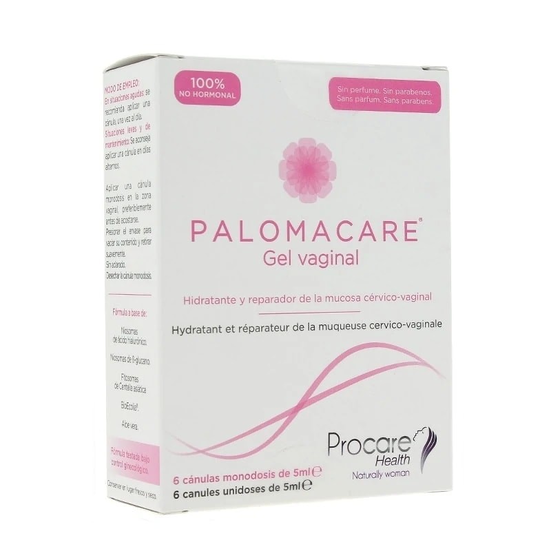 Palomacare Gel Vaginal Hidratante y Reparador – 6 Cánulas (5 ml)