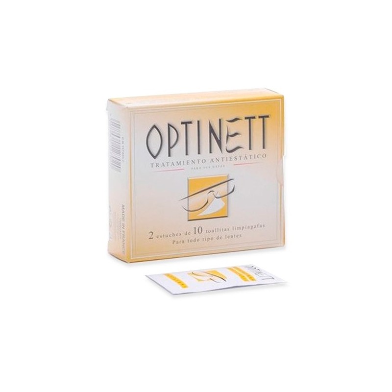 Comprar Optinett Toallitas Limpia Gafas Tratamiento Antiestático farma10