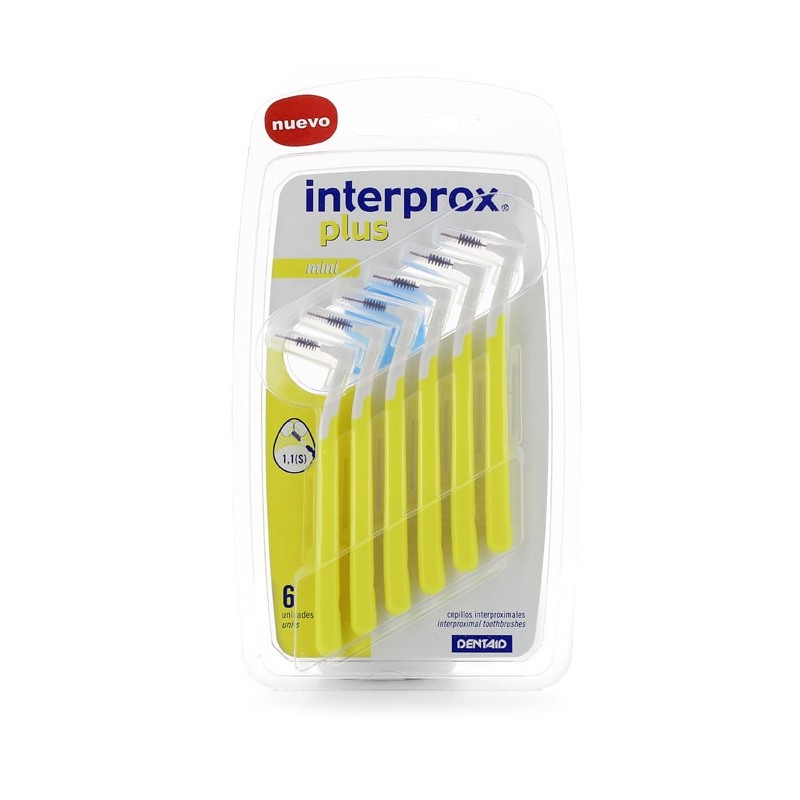 DentAid Interprox Plus Mini Cepillos Interproximales de 1.1 mm – 6 Unidades
