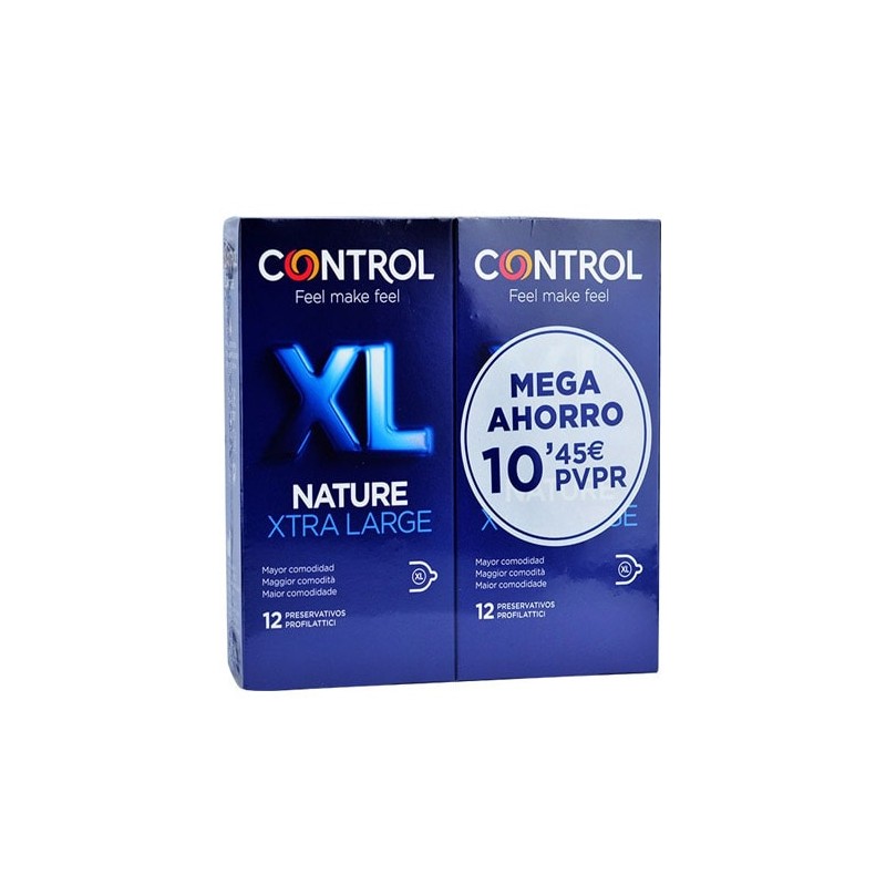 Control Nature XL Preservativo Pack Ahorro (2 x 12 Unidades)