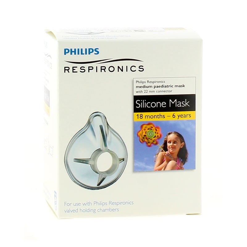 Philips Respironics Mascarilla de Silicona Mediana Pediátrica de 18 Meses a 6 Años - 1 Unidad