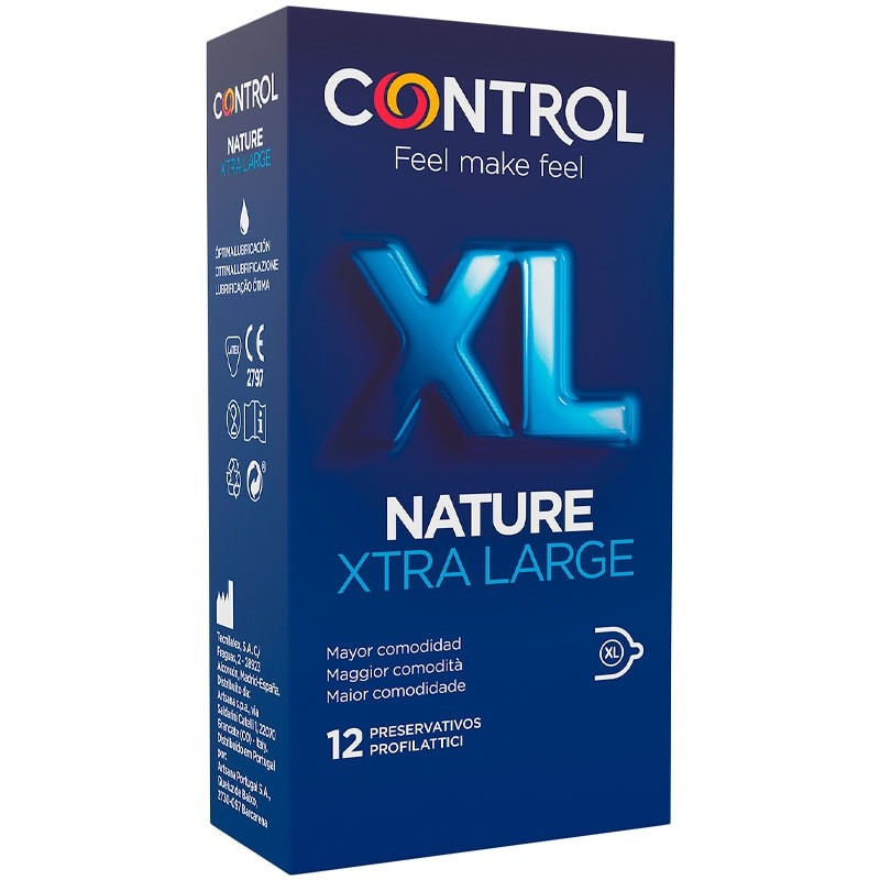 Control Nature XL Preservativo Xtra Large – 12 Unidades