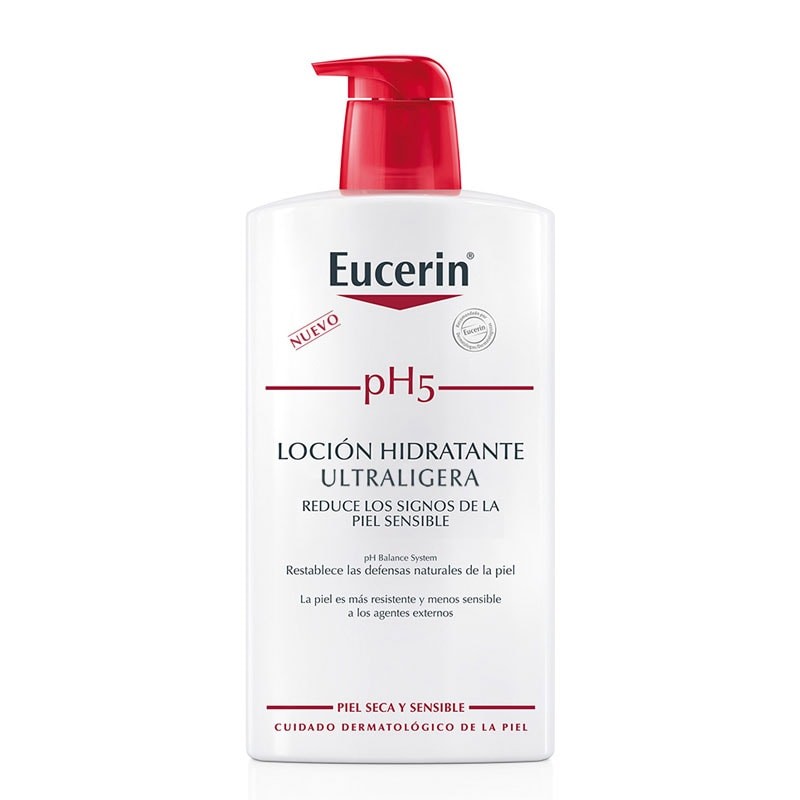 Eucerin pH5 Loción Hidratante Ultraligera Piel Seca y Sensible (1000 ml)
