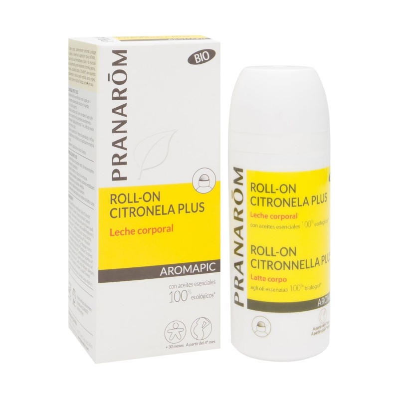 Pranarôm Aromapic Roll-On Citronela Plus Leche Corporal BIO (75 ml)