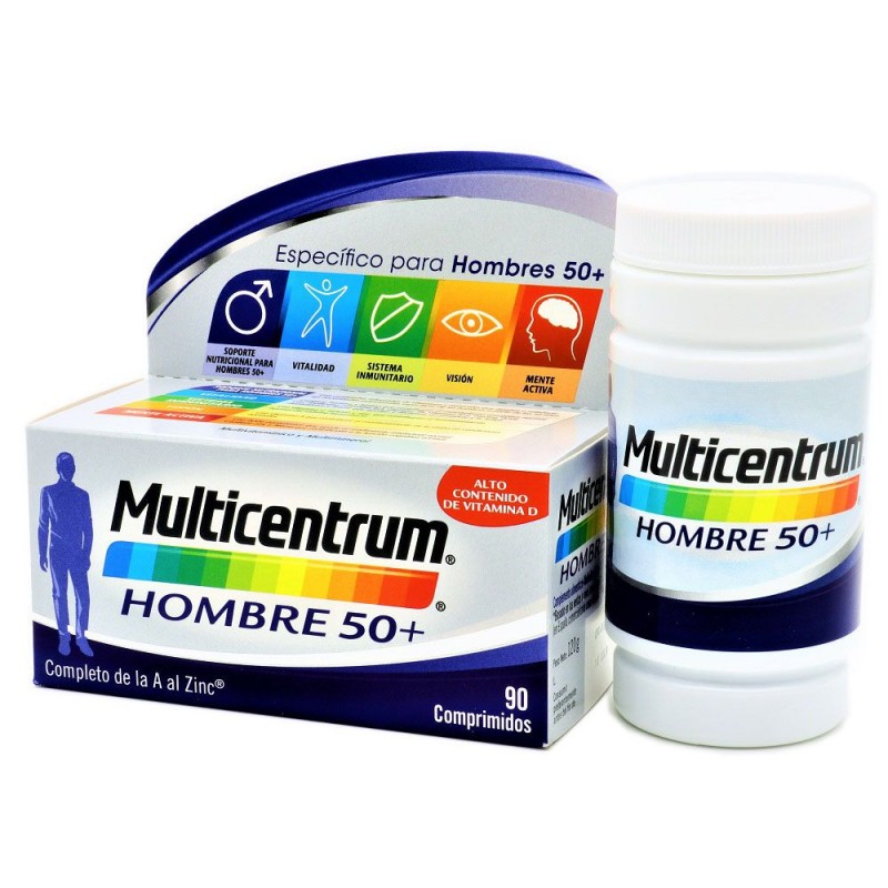 Multicentrum Hombres 50+ - 90 Comprimidos