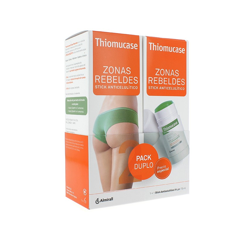 Thiomucase Zonas Rebeldes Stick Anticelulitico Duplo (75 ml)