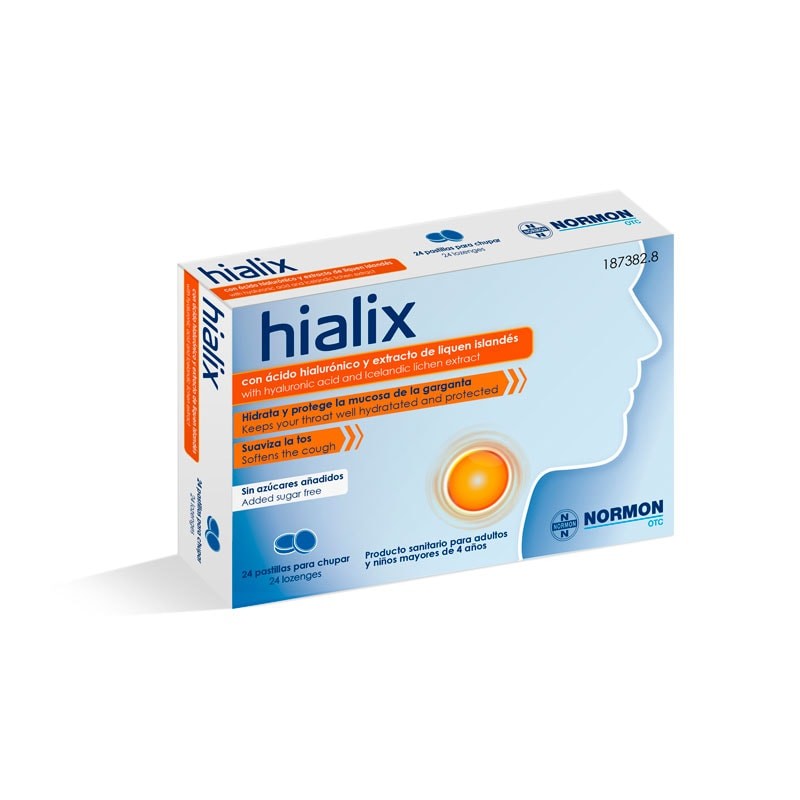 Hialix – 24 Pastillas para Chupar