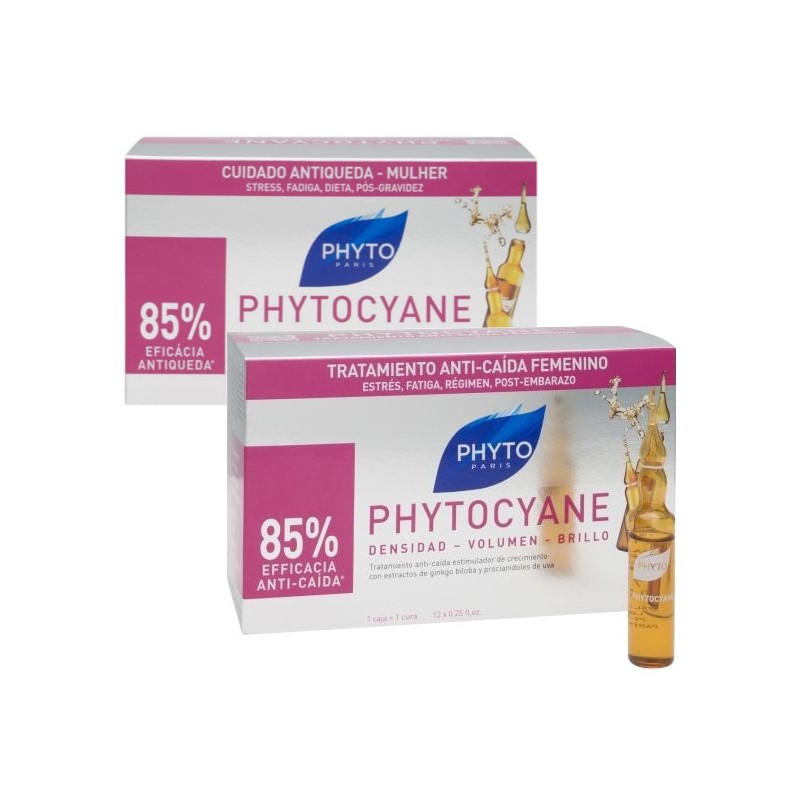 PhytoCyane Tratamiento Anticaída Densificante Duplo (2 x 12 Ampollas)