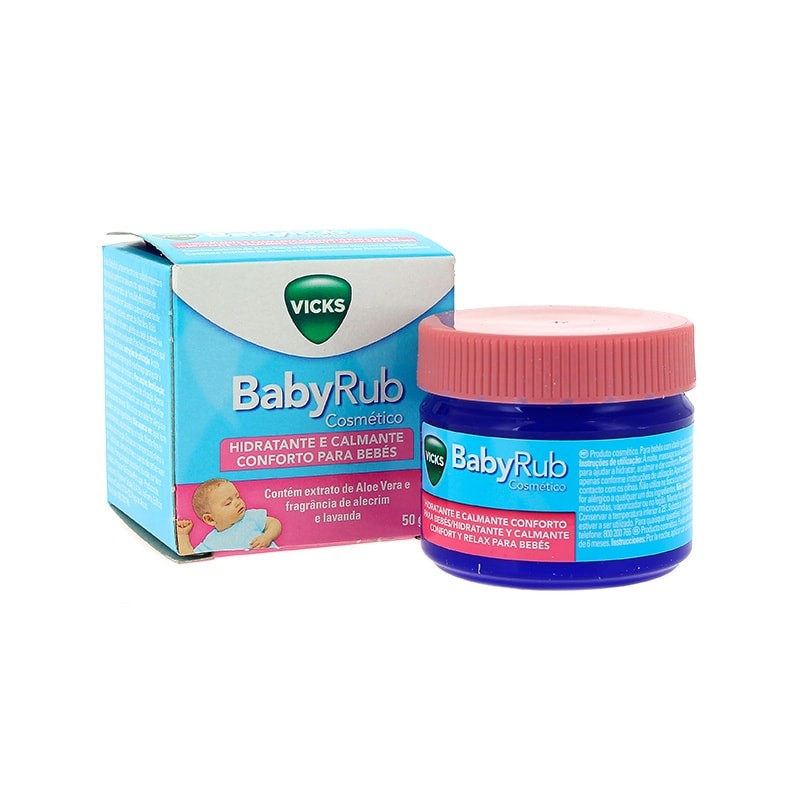 Vicks BabyRub Cosmético Hidratante y Calmante para Bebés (50 g)