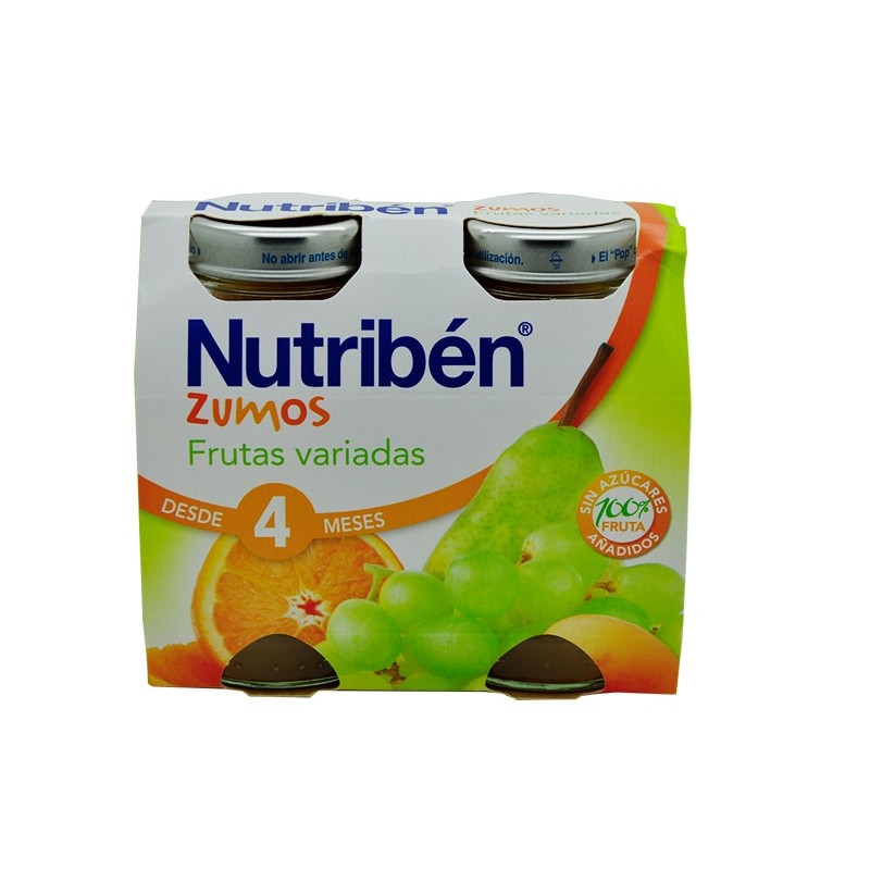 Nutribén Zumos Frutas Variadas +4 Meses (2 x 130 ml)