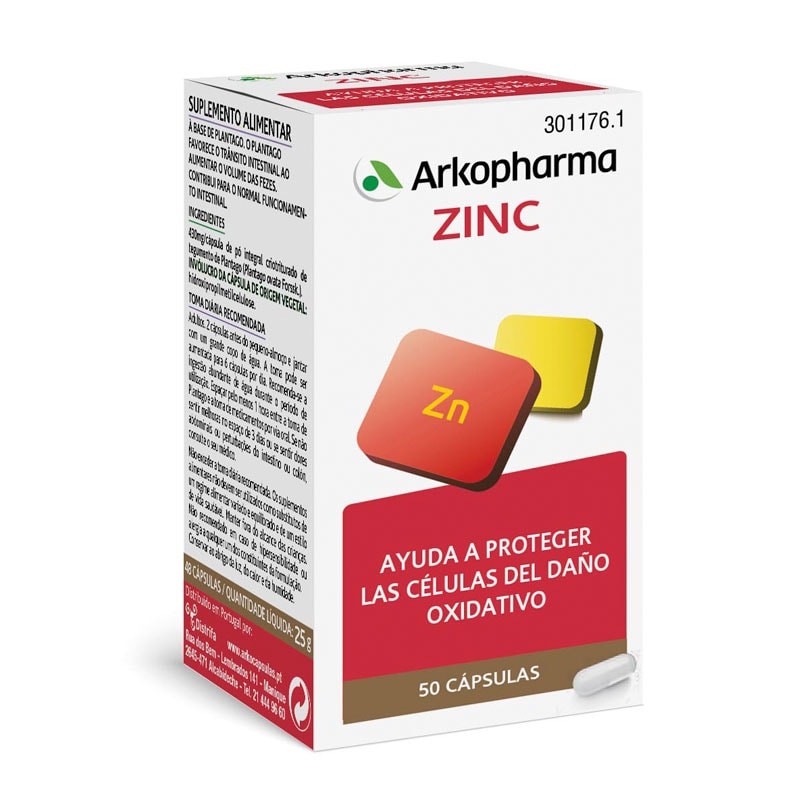 ARKOPHARMA Zinc – Antioxidante (50 Cápsulas)