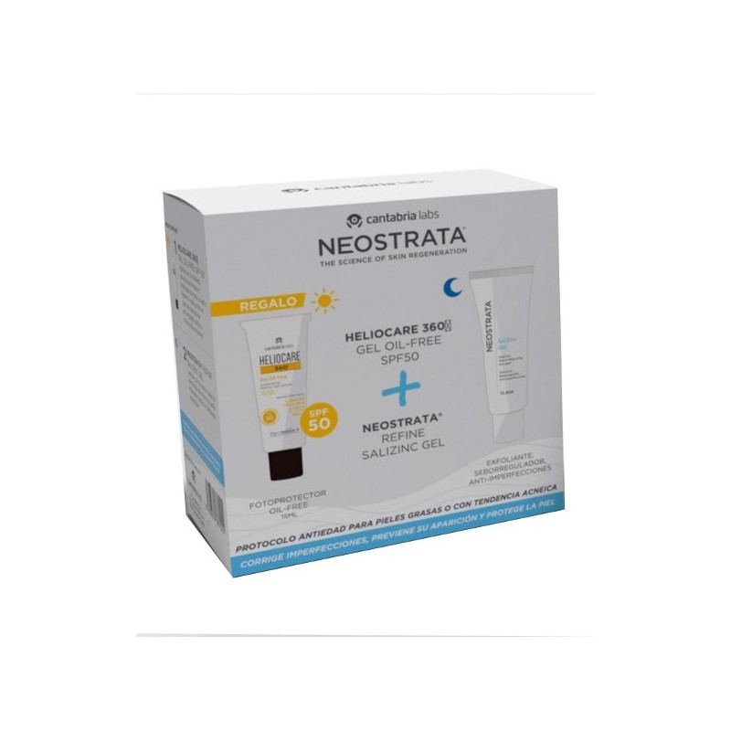 NeoStrata Clarify Salizinc Gel (50 ml) + HELIOCARE 360º Gel Oil-Free SPF 50 (25 ml)