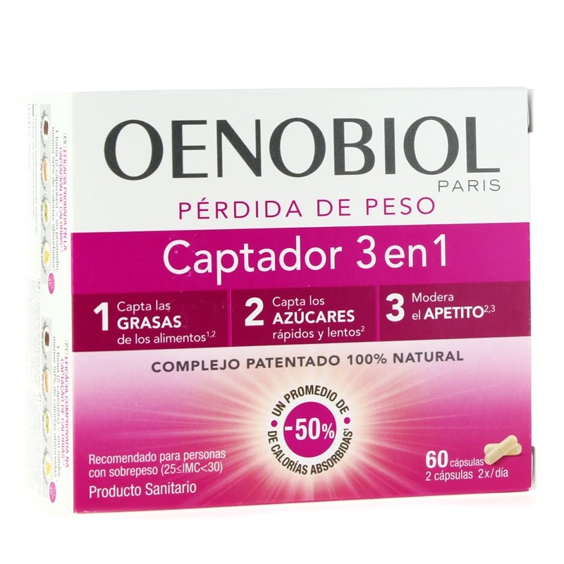 Oenobiol Captador 3 en 1 Pérdida de Peso – 60 Cápsulas