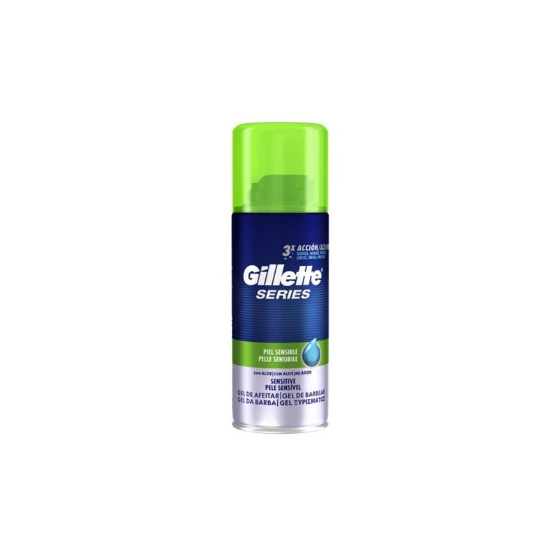Gillette Gel Afeitar Series 3X Piel Sensible - Aloe Vera (75 ml)