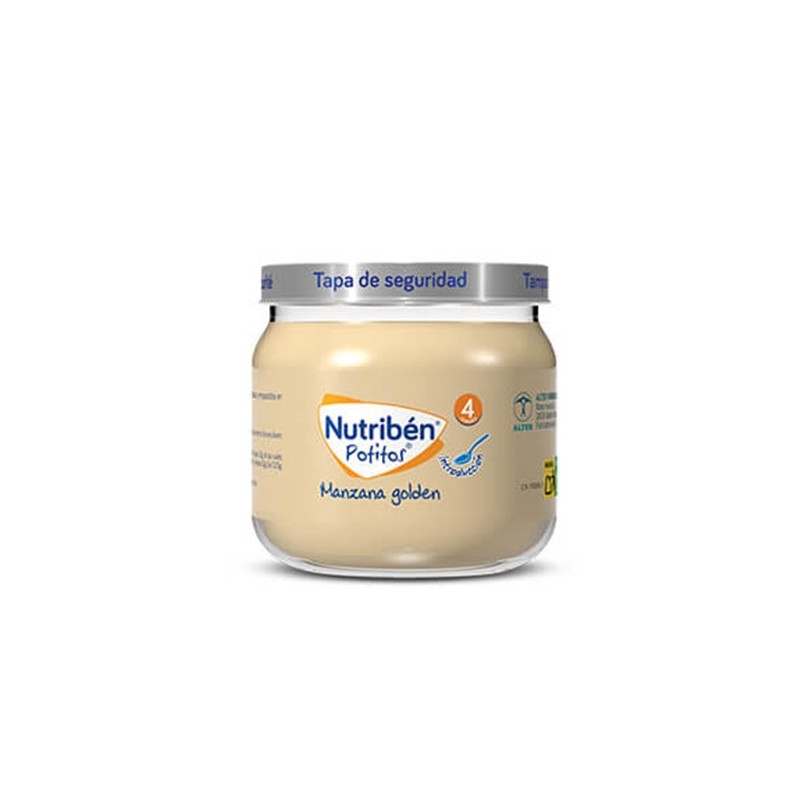 Nutribén Potitos - Introducción a la Manzana Golden +4 meses (120 g)