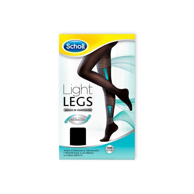 Dr. Scholl Light Legs Medias de Compresión Ligera 20 DEN Color Negro Talla M