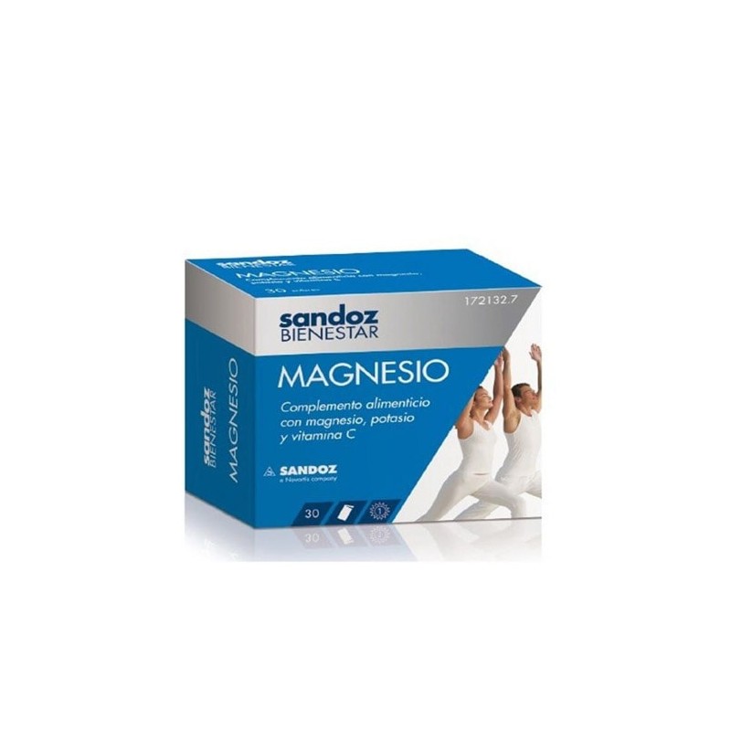Sandoz Bienestar Magnesio Complemento Alimenticio - 30 Sobres
