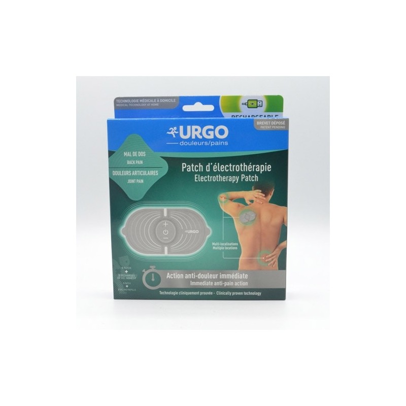 Urgo Pack Parche de Electroterapia Recargable + 2 Recargas de Gel