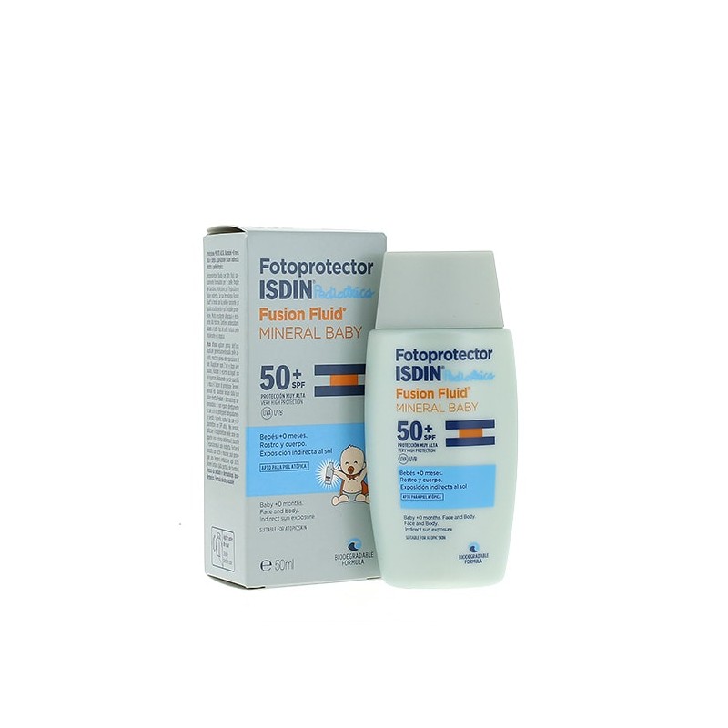 Fotoprotector ISDIN Pediatrics Fusion Fluid Mineral Baby SPF 50+ (50 ml)